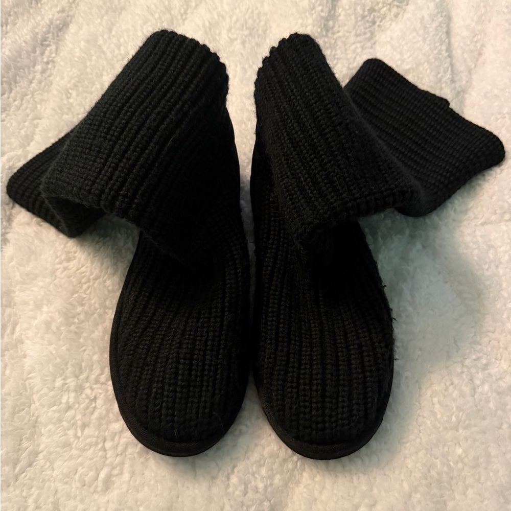 UGG Black Cardigan Boots